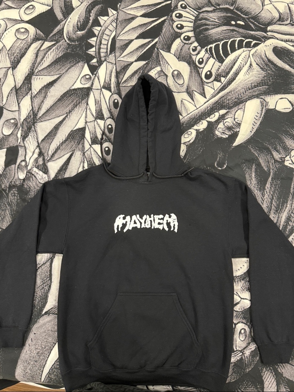 Lady Gaga MAYHEM Black Logo Pullover Hoodie